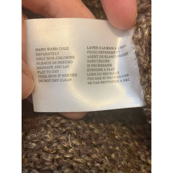 David Brooks brown zippered knit sweater jacket size M - Picture 5 of 11